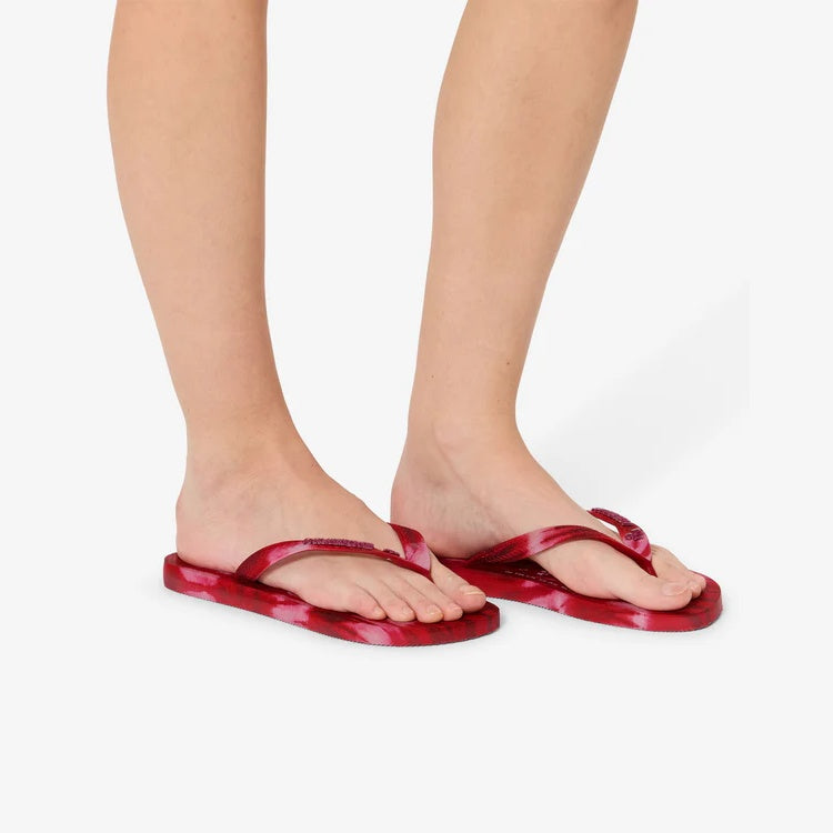 SANDALES TYE & DYE ROUGES
