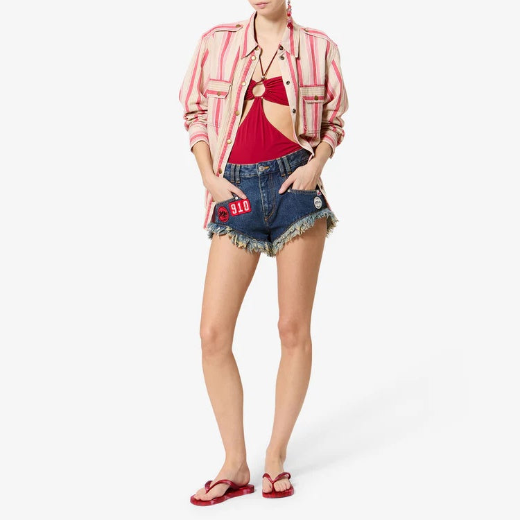 SANDALES TYE & DYE ROUGES