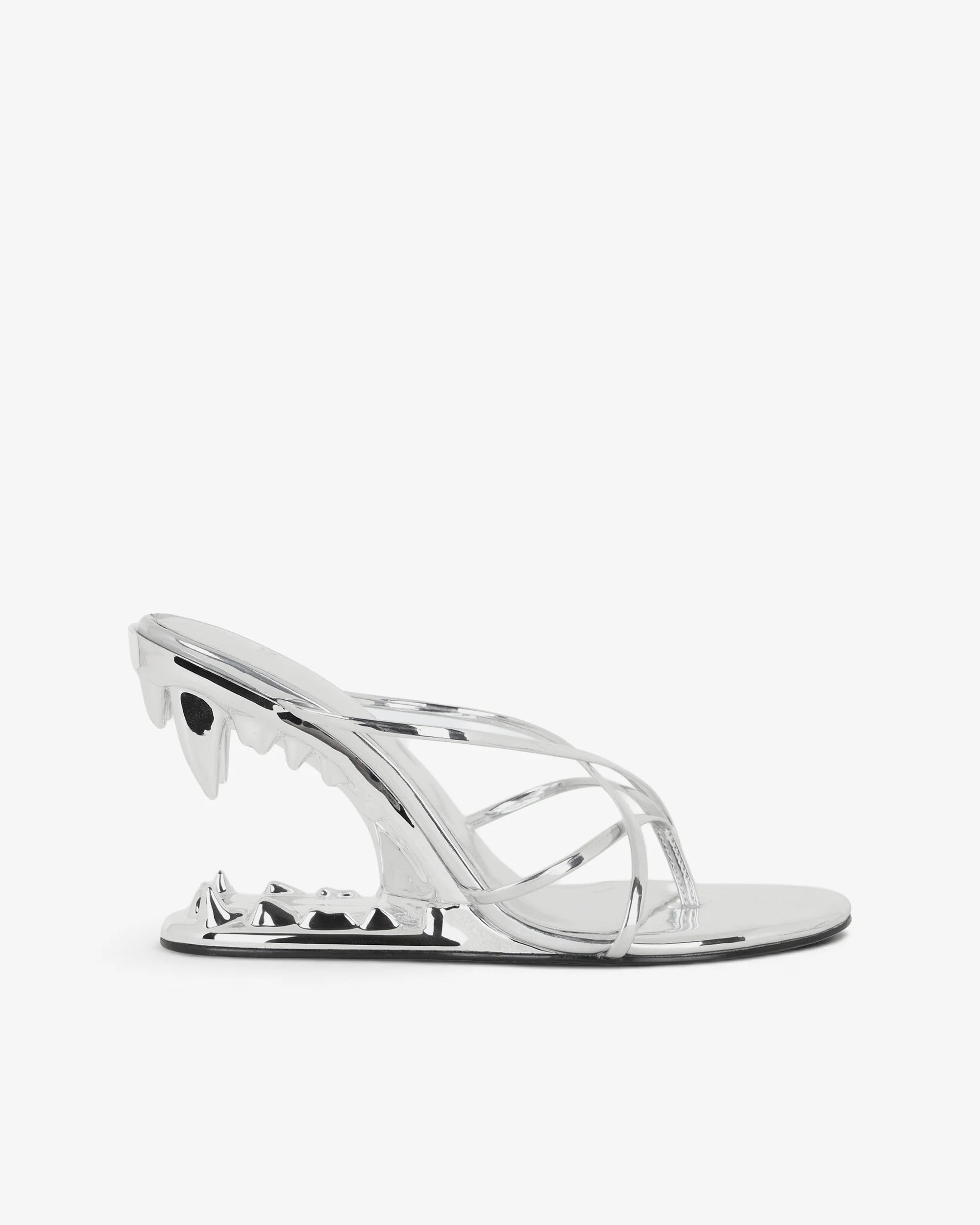 VELVET HEELS — SILVER
